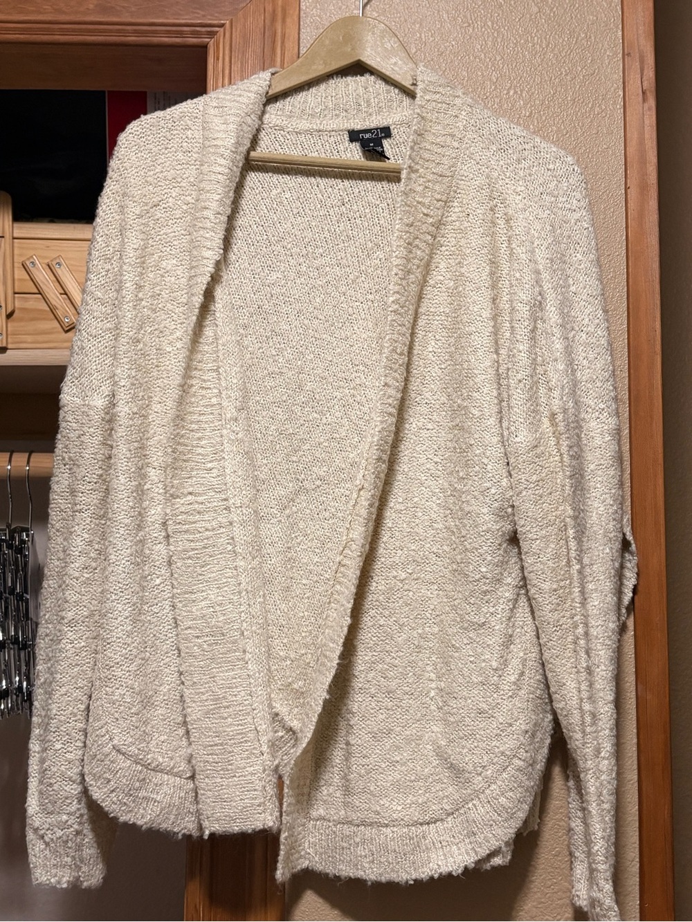 Rue21 Cream Women's Cardigan Sweater